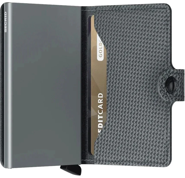 Portfel SECRID Miniwallet Carbon | Chłodny Szary - Image 3