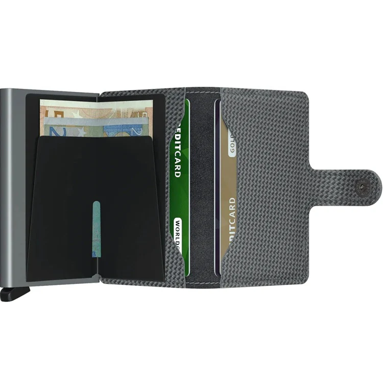 Portfel SECRID Miniwallet Carbon | Chłodny Szary - Image 4