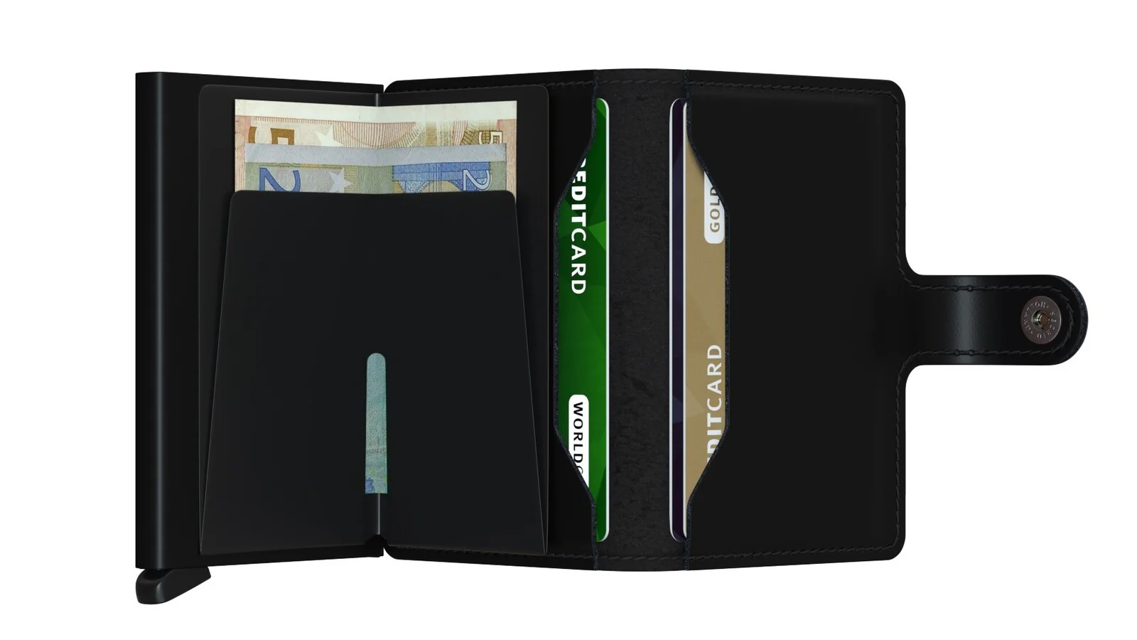 Portfel SECRID Miniwallet Matte | Czarny - Image 4