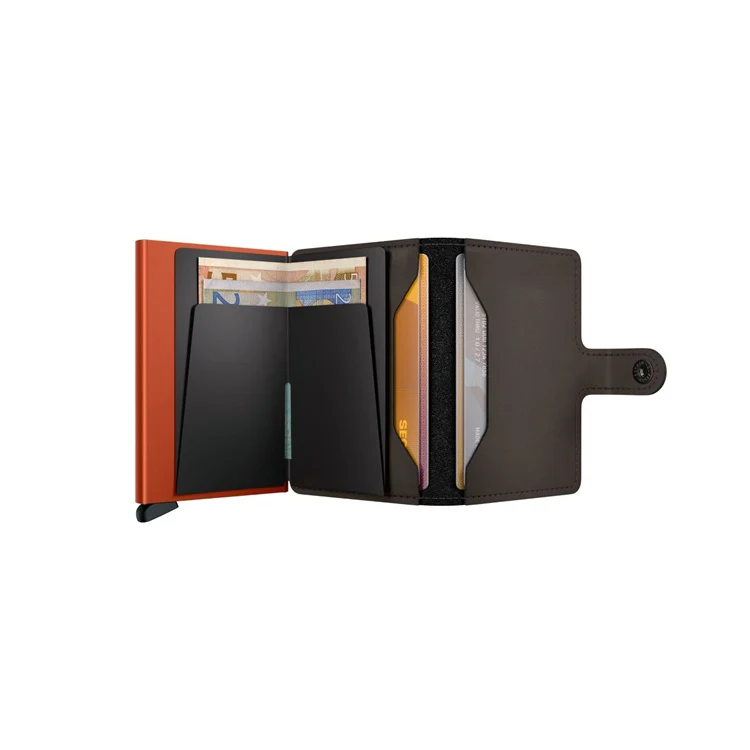 Portfel SECRID Miniwallet Matte | Trufla/Pomarańcz - Image 4
