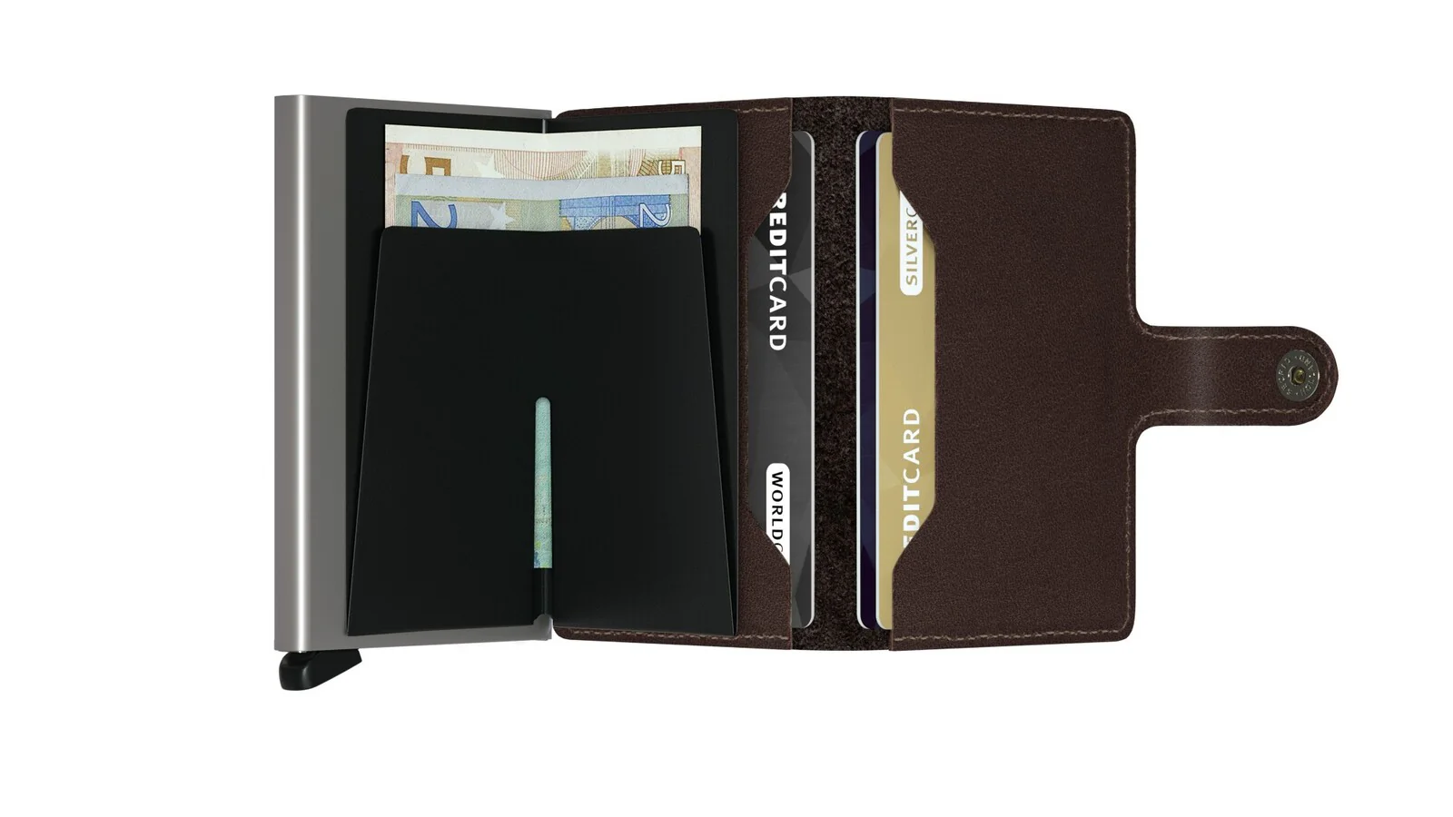 Portfel SECRID Miniwallet Original | Ciemnobrązowy - Image 4