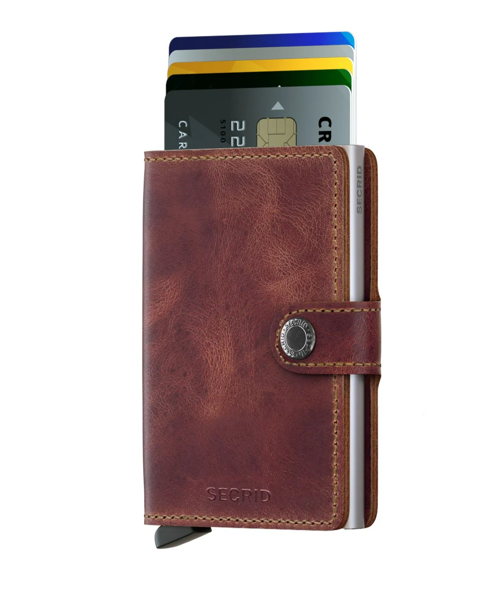 Portfel SECRID Miniwallet Vintage | Brązowy - Image 3