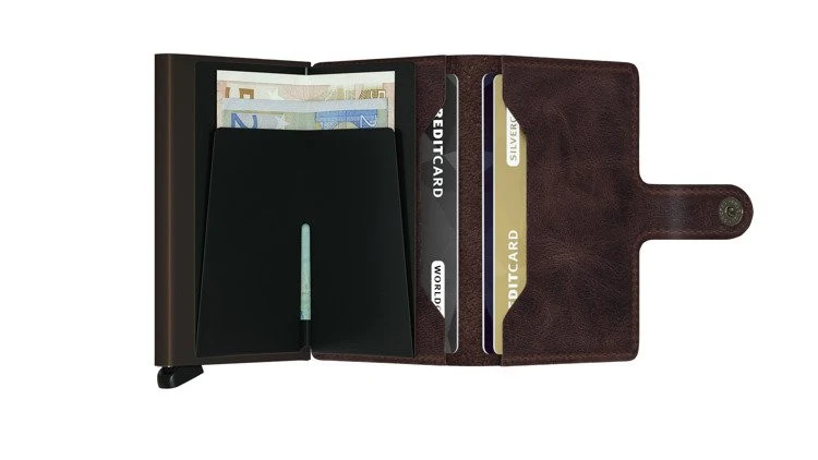 Portfel SECRID Miniwallet Vintage | Czekoladowy - Image 3