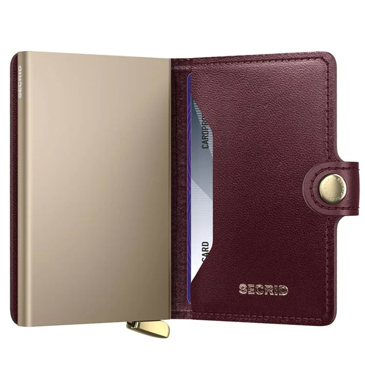 Portfel SECRID Premium Miniwallet Emboss Diamond | Bordowy - Image 4