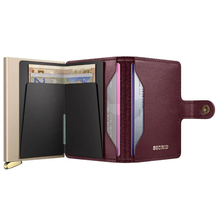 Portfel SECRID Premium Miniwallet Emboss Diamond | Bordowy - Image 5
