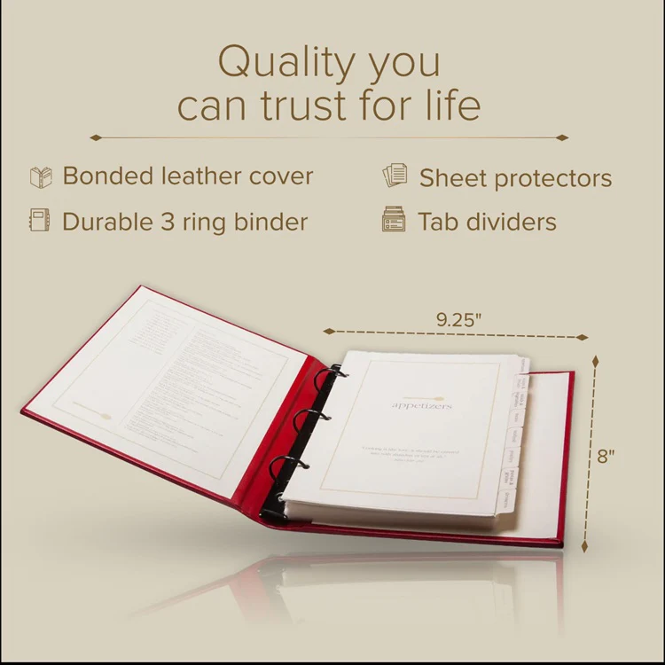 Przepiśnik Gallery Leather Recipe Organizer - Image 7