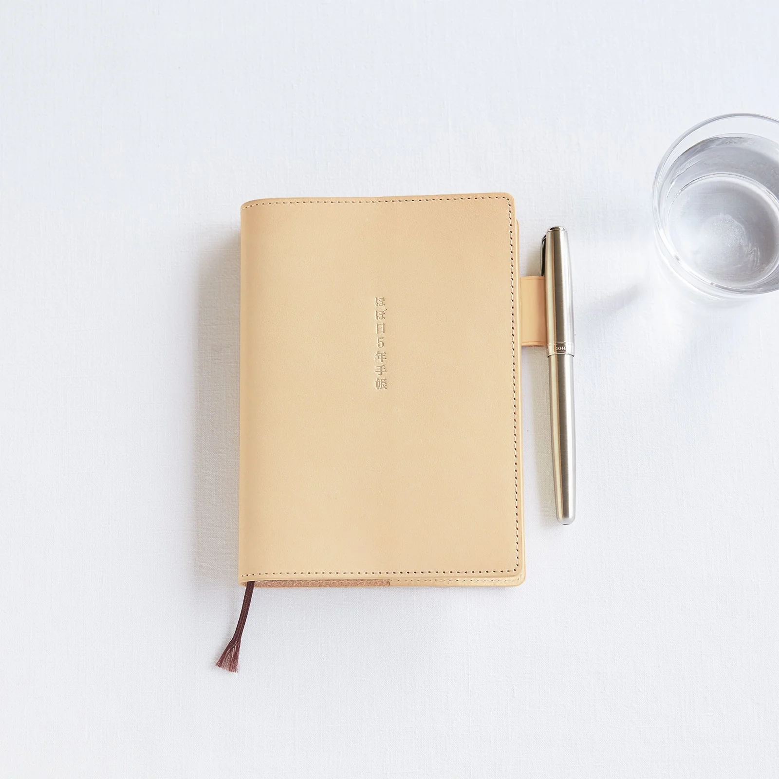 Skórzana Okładka na Kalendarz 5-letni Hobonichi A6 Naturalna - Image 3