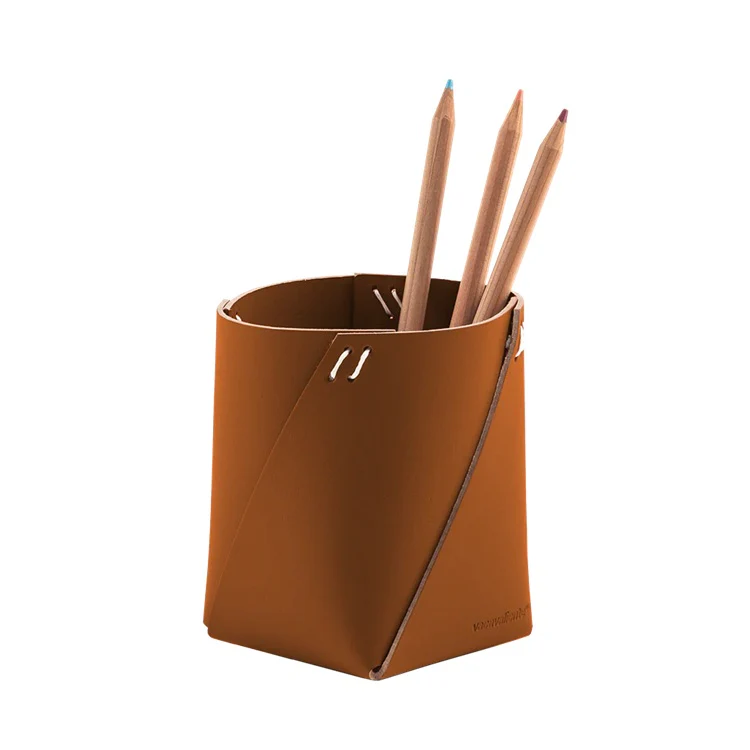 Skórzany pojemnik na instrumenty piśmiennicze - Image 3