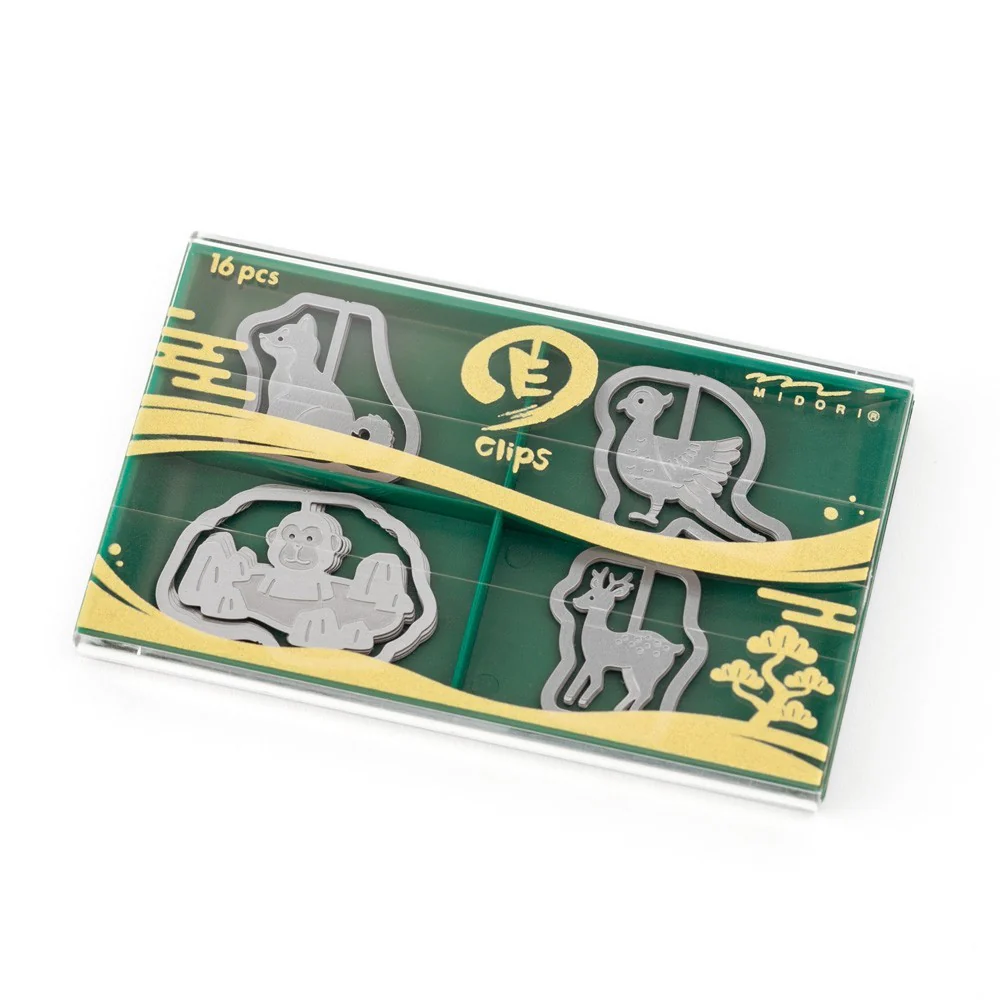 Spinacze do papieru Midori E-Clips Japan Edition | Zwierzęta - Image 5