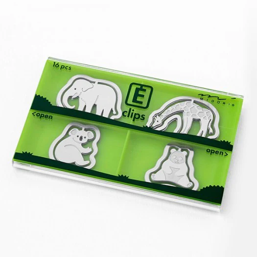 Spinacze do papieru Midori E-Clips | Zoo - Image 3