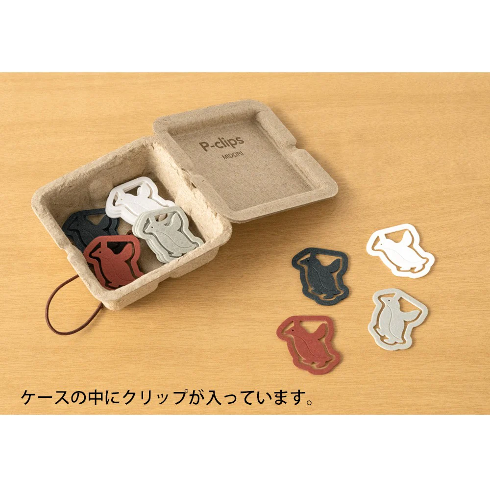 Spinacze do papieru Midori P-Clips | Pingwin - Image 6