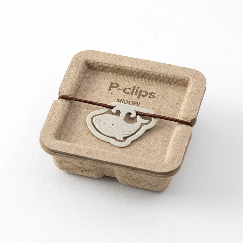 Spinacze do papieru Midori P-Clips | Wieloryb - Image 2