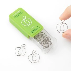 Spinacze Midori D-Clips Nano | Jabłko - Image 3