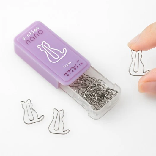 Spinacze Midori D-Clips Nano | Kot - Image 3