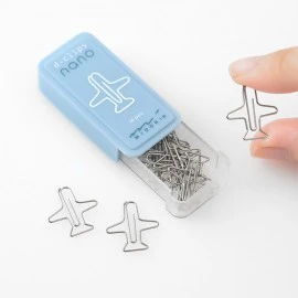 Spinacze Midori D-Clips Nano | Samolot - Image 2