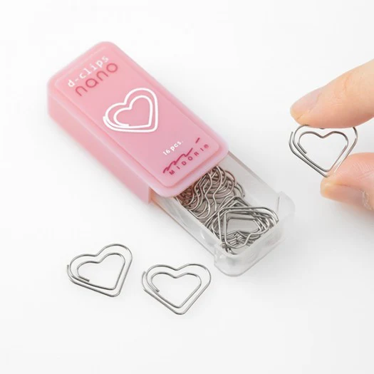 Spinacze Midori D-Clips Nano | Serce - Image 3