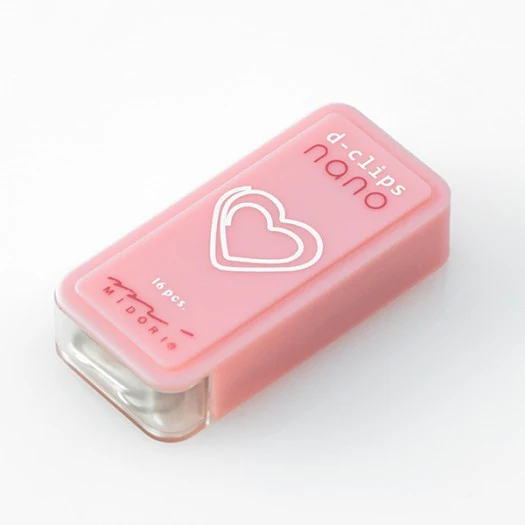 Spinacze Midori D-Clips Nano | Serce - Image 4