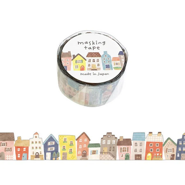 Taśma dekoracyjna Washi Die-cut| Domki