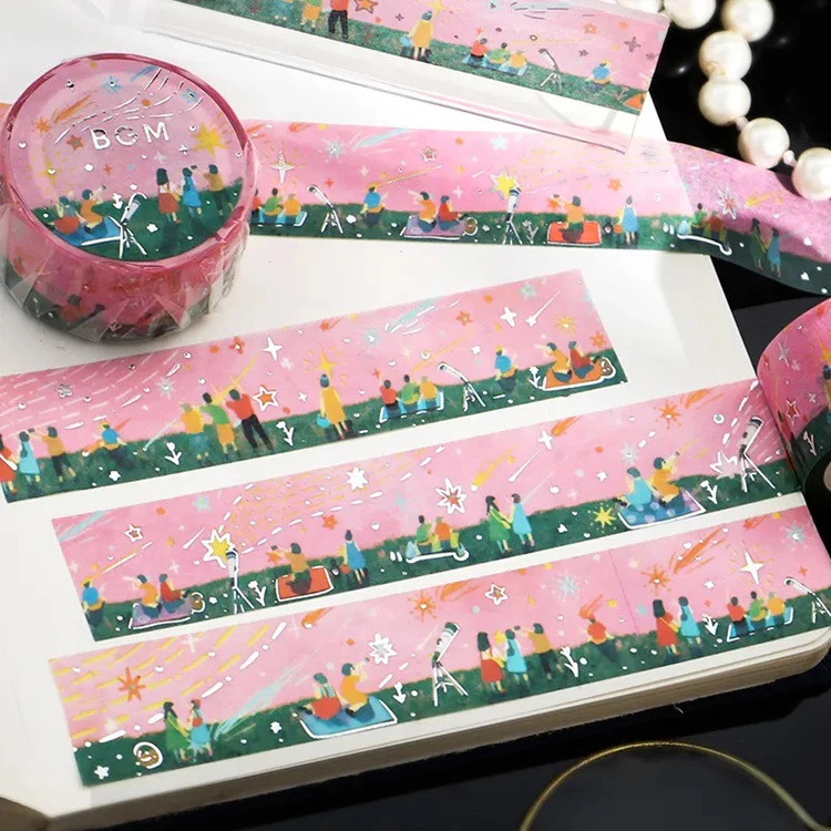 Taśma dekoracyjna Washi Falling Star | Obserwacja - Image 3