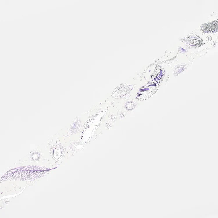 Taśma dekoracyjna Washi | Piórka - Image 3