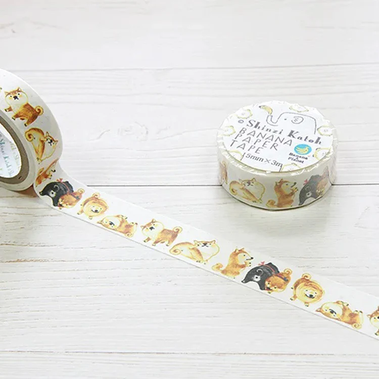 Taśma dekoracyjna z papieru bananowego | Shiba - Image 2