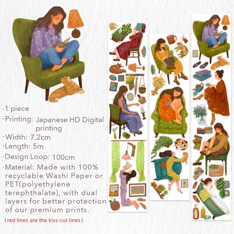 Taśma Washi Pre-Cut | Chwila nostalgii - Image 6
