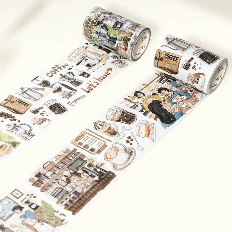 Taśma Washi Pre-Cut | Historia Kawy - Image 3