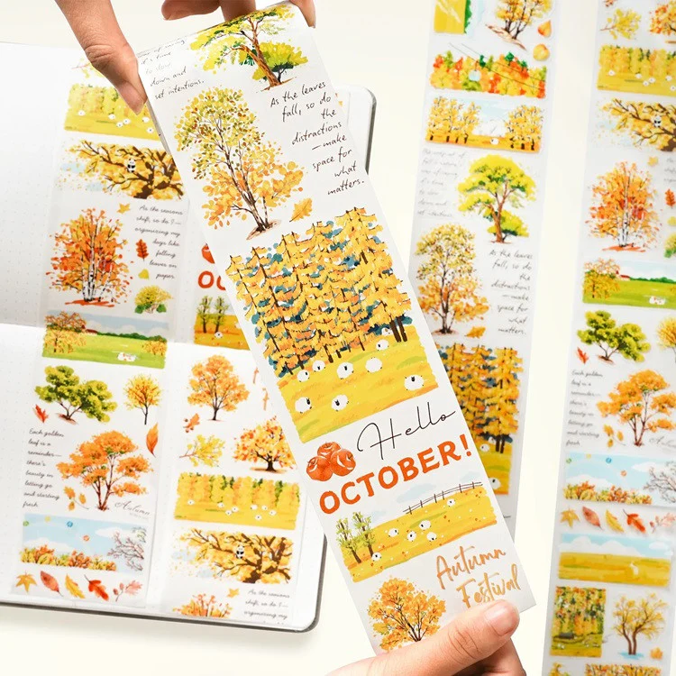 Taśma Washi Pre-Cut | Złota jesień - Image 2