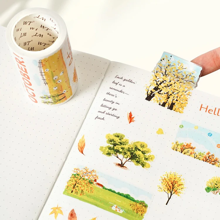 Taśma Washi Pre-Cut | Złota jesień - Image 3