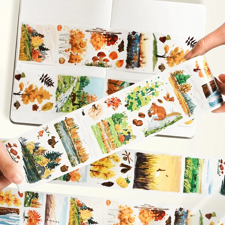Taśma Washi Pre-Cut | Jesienne liście - Image 2