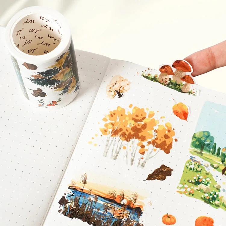 Taśma Washi Pre-Cut | Jesienne liście - Image 3