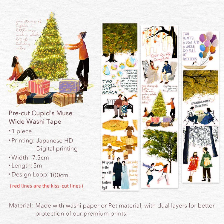 Taśma Washi Pre-Cut | Muza Kupidyna - Image 7