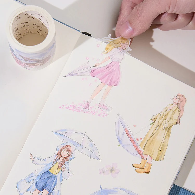 Taśma Washi Pre-Cut | Poranna mżawka - Image 3