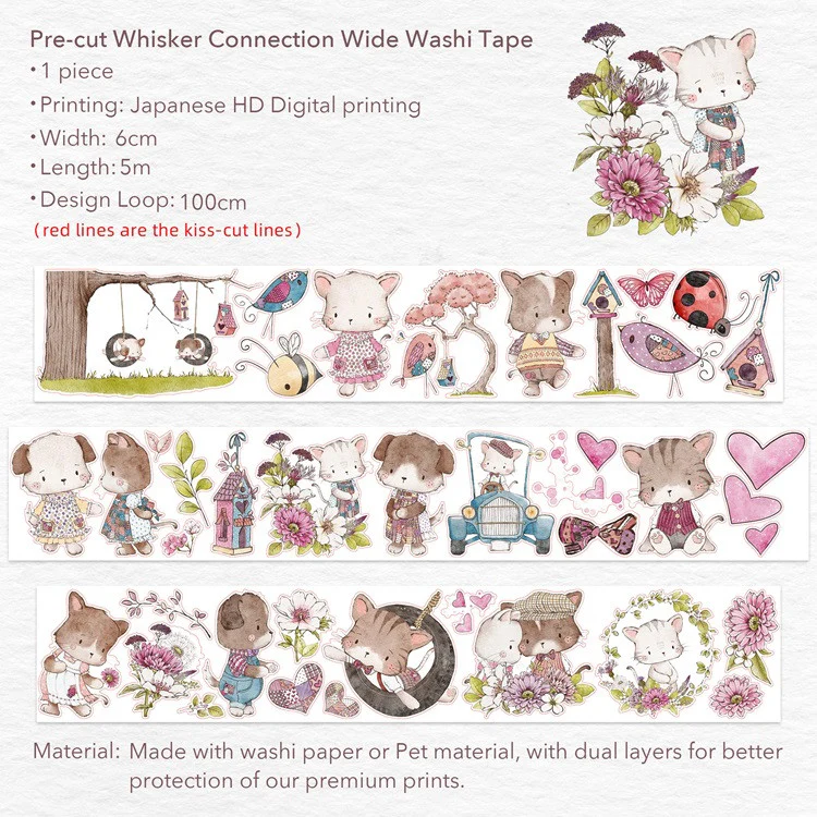 Taśma Washi Pre-Cut | Przyjaźń - Image 8