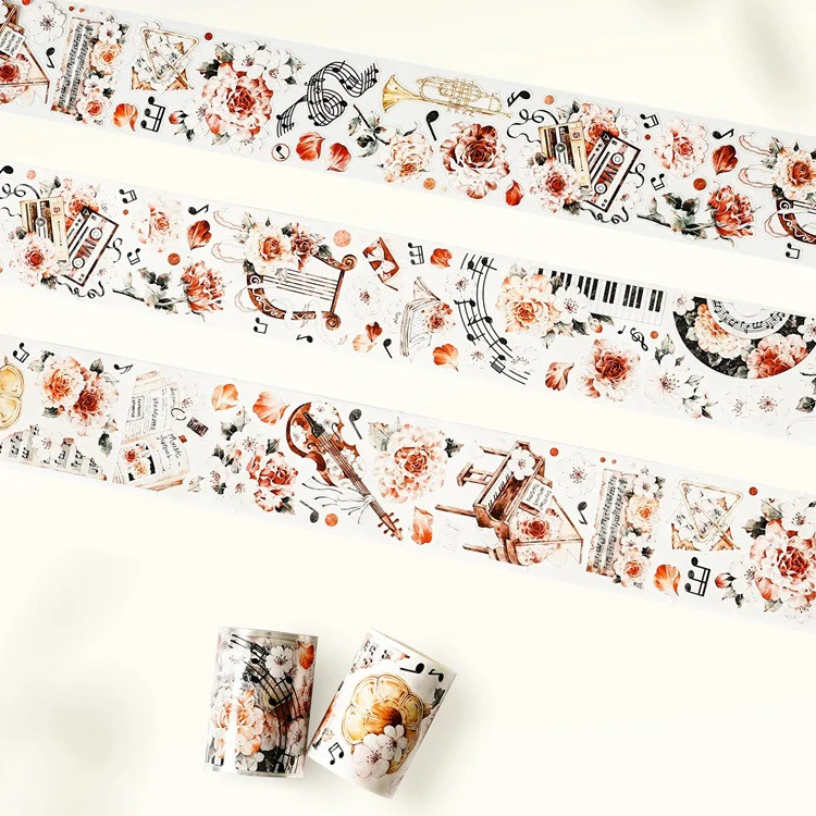 Taśma Washi Pre-Cut | Różana sonata - Image 3