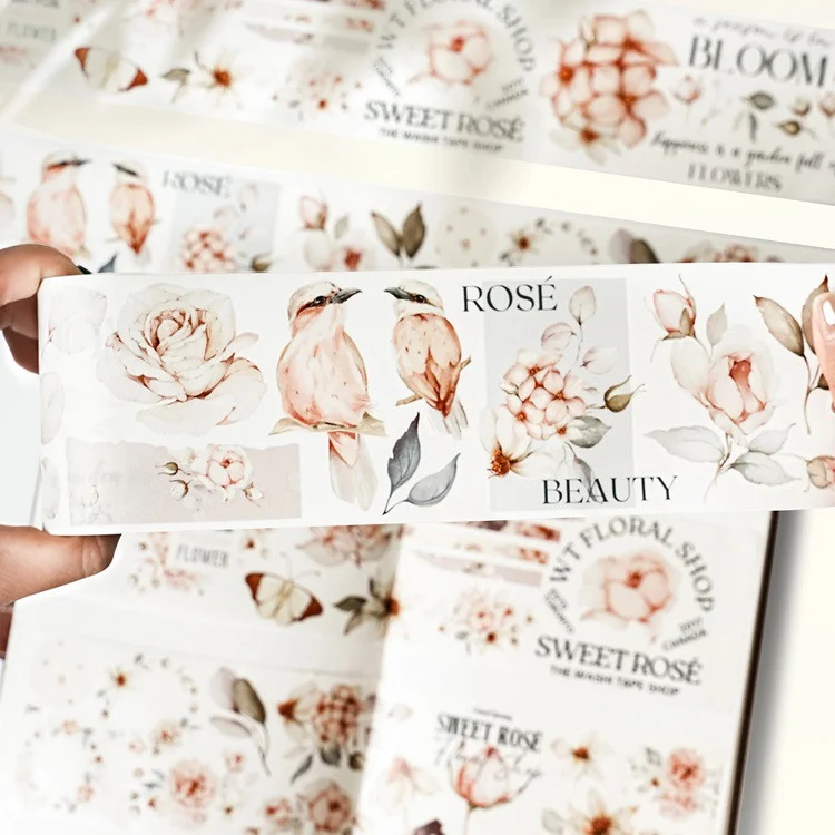 Taśma Washi Pre-Cut | Róże - Image 2