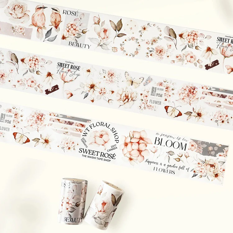 Taśma Washi Pre-Cut | Róże - Image 3