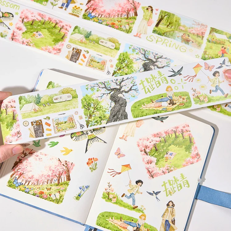 Taśma Washi Pre-Cut | Wiosenna wycieczka - Image 2