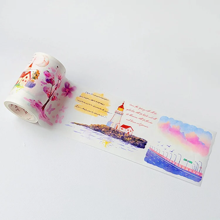 Taśma Washi Pre-Cut | Wiosenne krajobrazy - Image 4