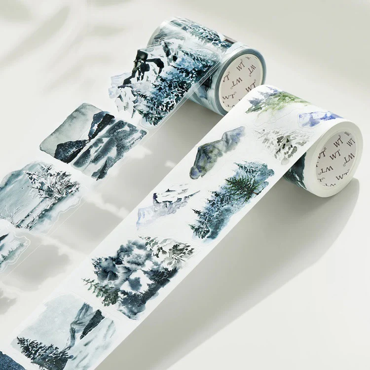 Taśma Washi Pre-Cut | Zimowy krajobraz - Image 2