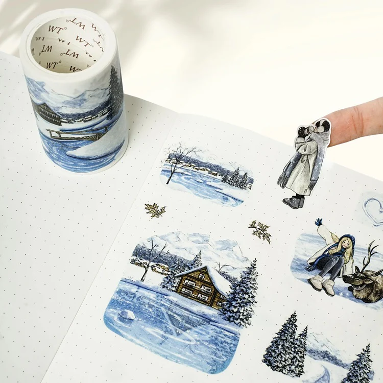 Taśma Washi Pre-Cut | Zimowy spacer - Image 3