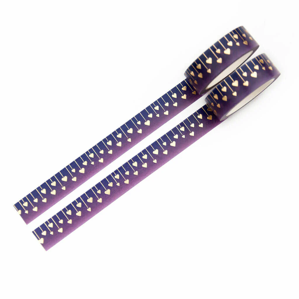 Taśma washi Willwa | Girlanda serc - Image 2