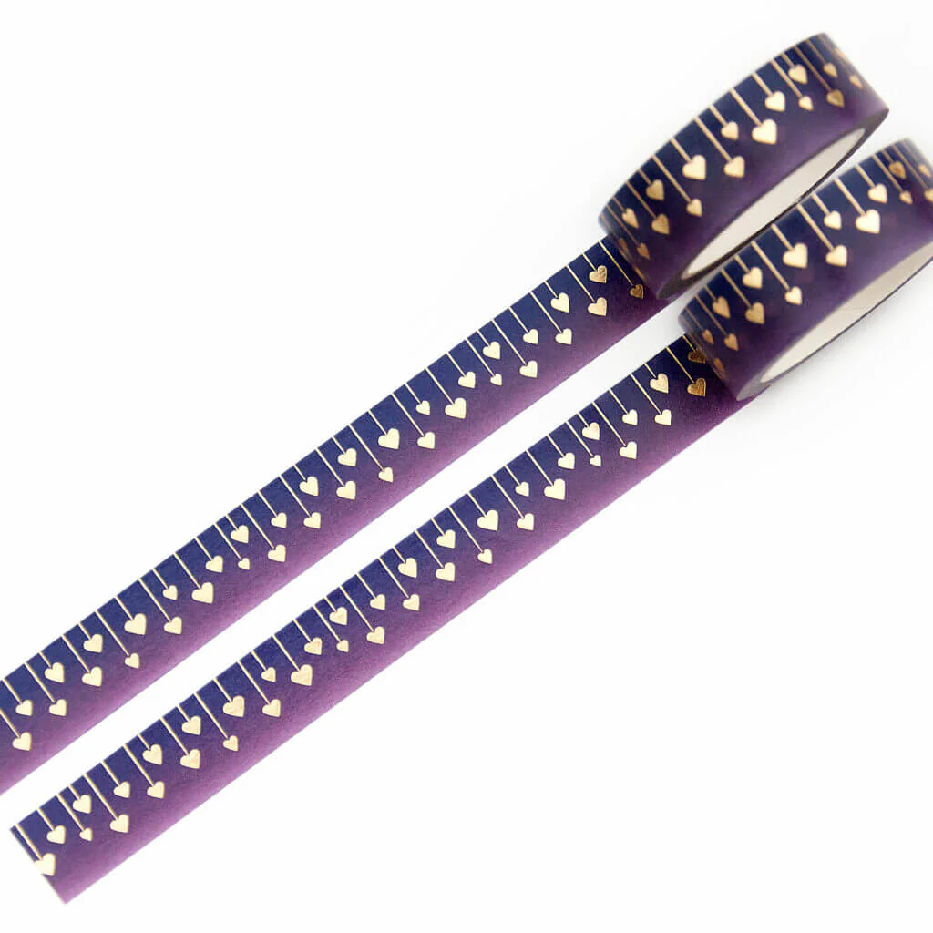 Taśma washi Willwa | Girlanda serc - Image 3