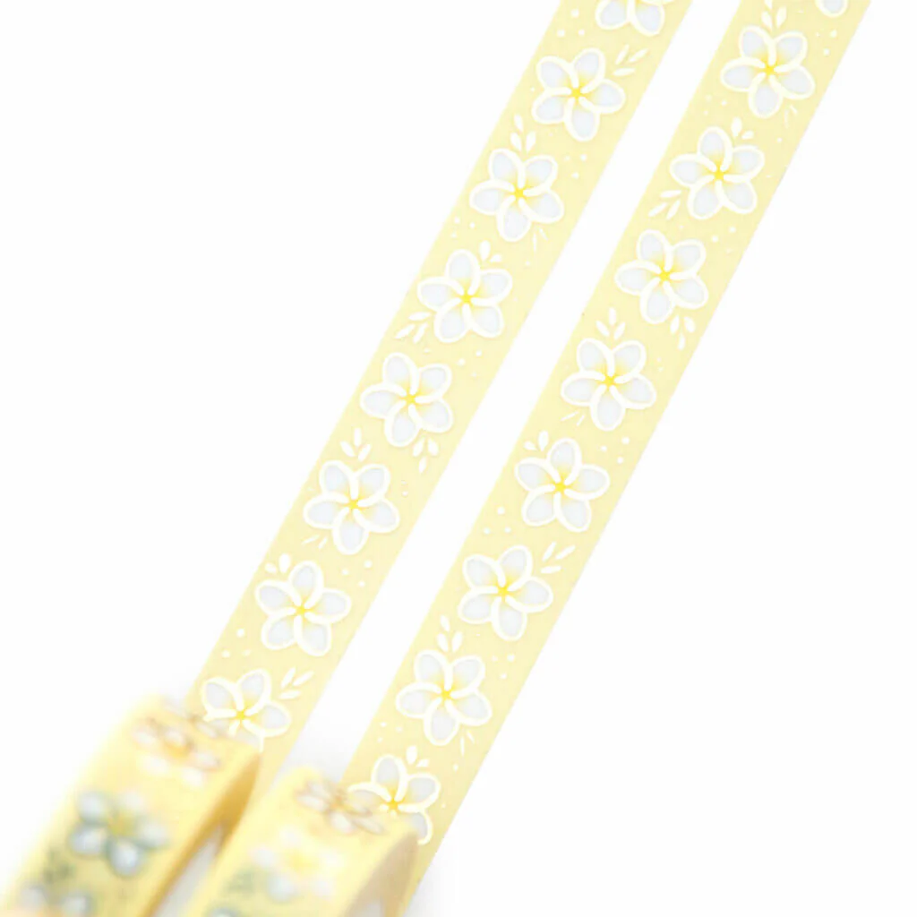Taśma washi Willwa | Kwiaty Plumerii - Image 7