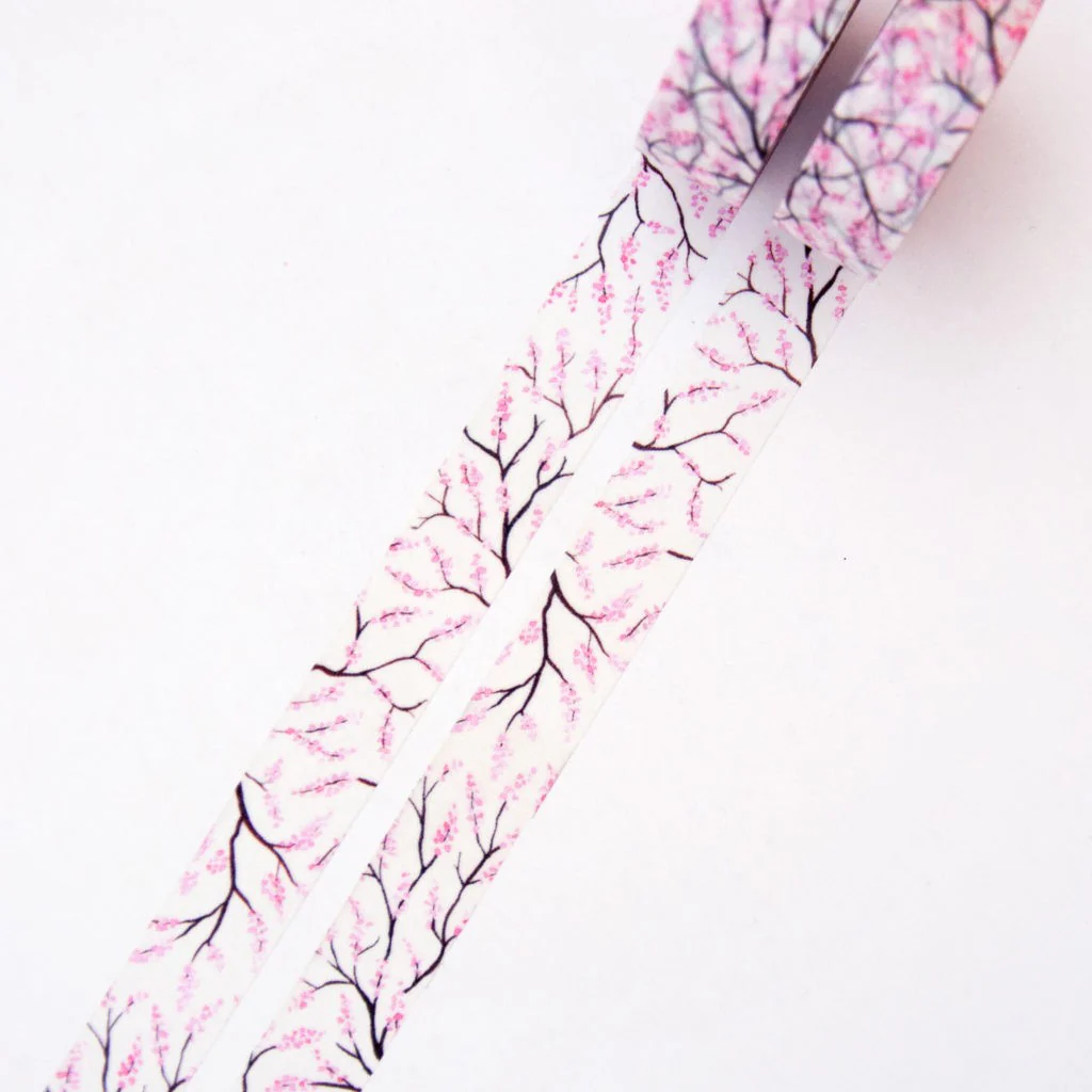 Taśma washi Willwa | Kwiaty wiśni - Image 5