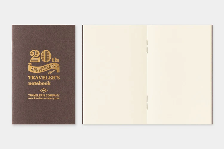 Traveler's Notebook Edycja Limitowana Card size | 20th Anniversary | Brązowy - Image 11