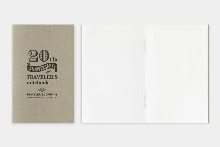 Traveler's Notebook Edycja Limitowana Card size | 20th Anniversary | Brązowy - Image 12