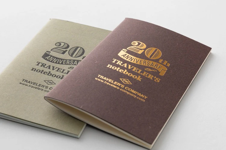 Traveler's Notebook Edycja Limitowana Card size | 20th Anniversary | Brązowy - Image 18