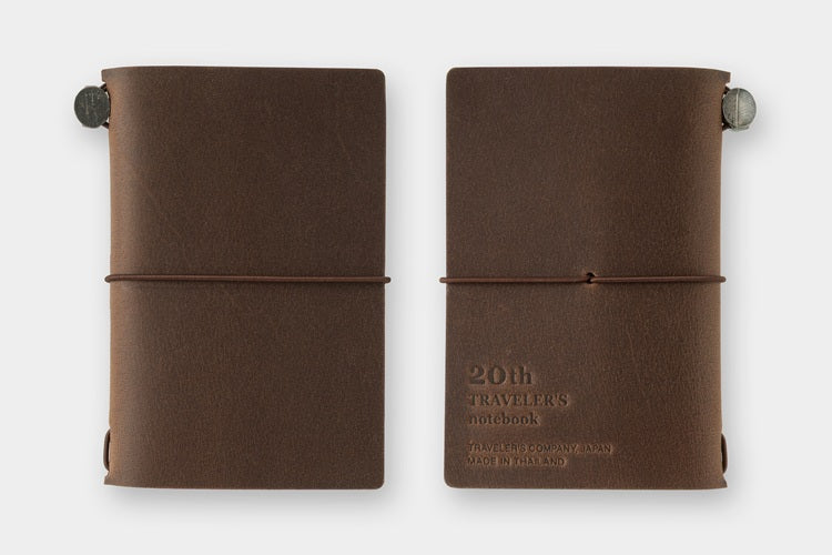 Traveler's Notebook Edycja Limitowana Card size | 20th Anniversary | Brązowy - Image 4