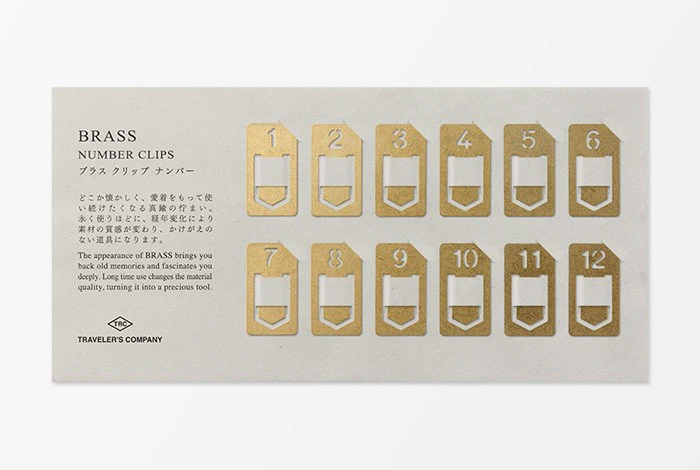 TRC BRASS Zakładki Number Clips - Image 4
